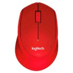 Mouse Logitech Inalambrico Ergonomico M280 - Rojo