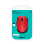 Mouse Logitech M170 inalámbrico usb - rojo