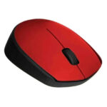 Mouse Logitech M170 inalámbrico usb - rojo - Imagen 3