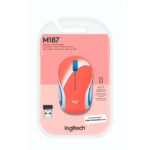 Mouse Logitech M187 Inalámbrico Mini Refresh - Coral