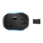 Mouse inalambrico Genius 9000r recargable - Azul negro - Imagen 3