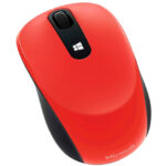 Mouse Óptico inalámbrico Microsoft Sculpt Mobile, 1000 dpi, BlueTrack receptor USB - Rojo