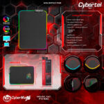 Pad Mouse Gamer Cybertel MOUSE PAD RGB - FX100 - Imagen 2