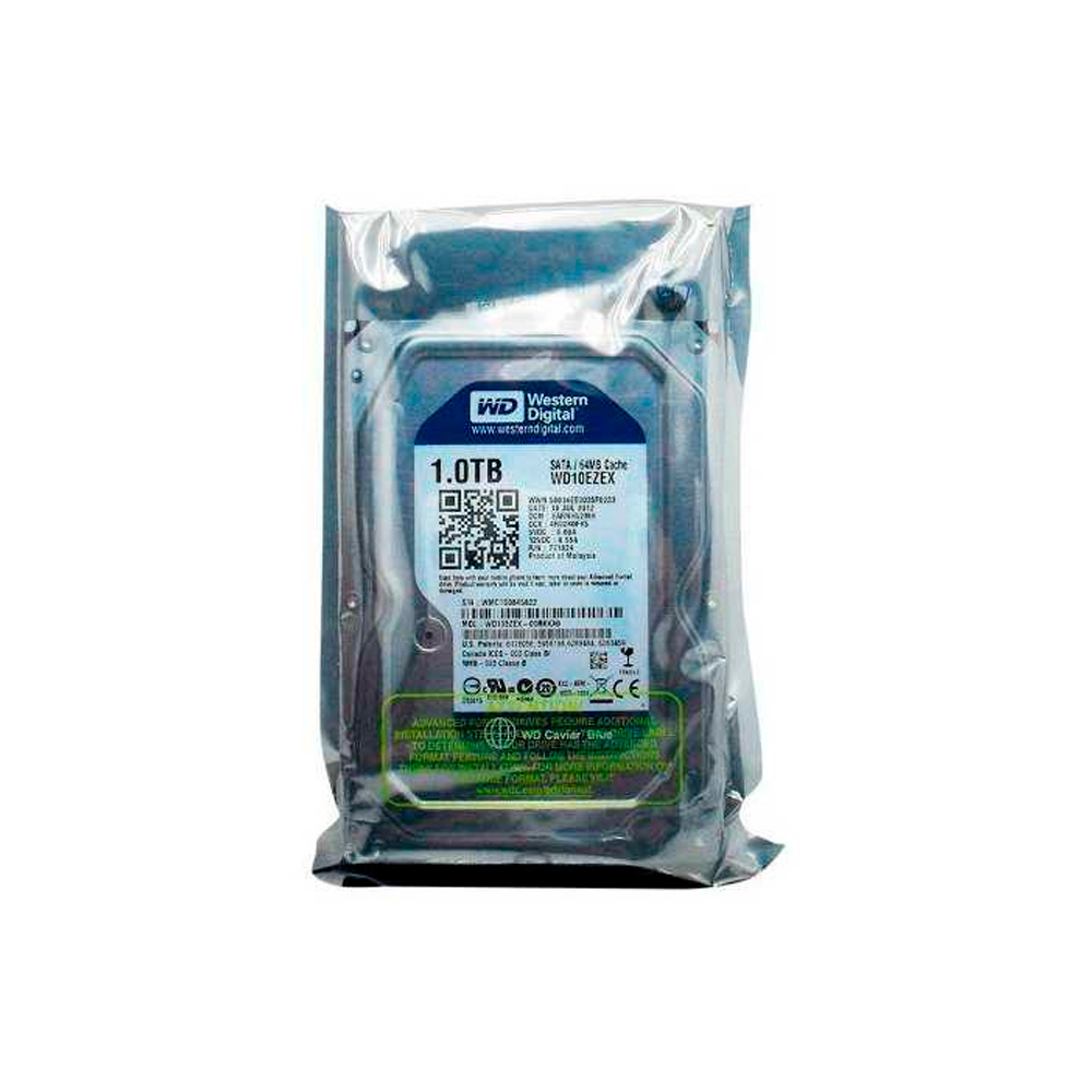 Western-Digital---Disco-Duro-WD10EZEX-de-1TB---Plateado Western Digital - Disco Duro WD10EZEX de 1TB - Plateado - Imagen 1