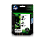 Cartucho De Tinta HP 46 Pack X 2 Und. Black