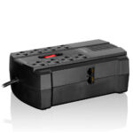 Estabilizador Pulsar PLI100-1000W 8 Salidas power Lite - Negro