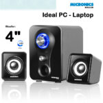 Parlante 2.1 Micronics Killer MIC S600 20W Ideal PC, Laptop - Negro