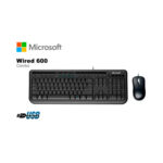 Kit de Teclado y Mouse Microsoft Wired 600 Alámbrico USB Negro Español