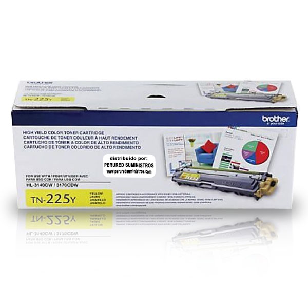 Toner brother tn-225y TONER BROTHER TN225Y YELLOW (HL3150CDN/HL3170CDW) 2200 PAG. - Imagen 1